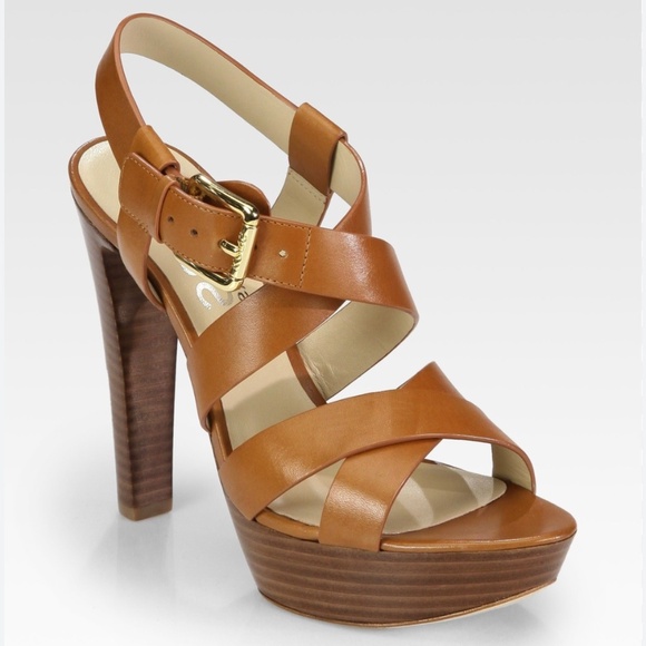 Michael Kors Shoes - Michael Kors Tan Platforms